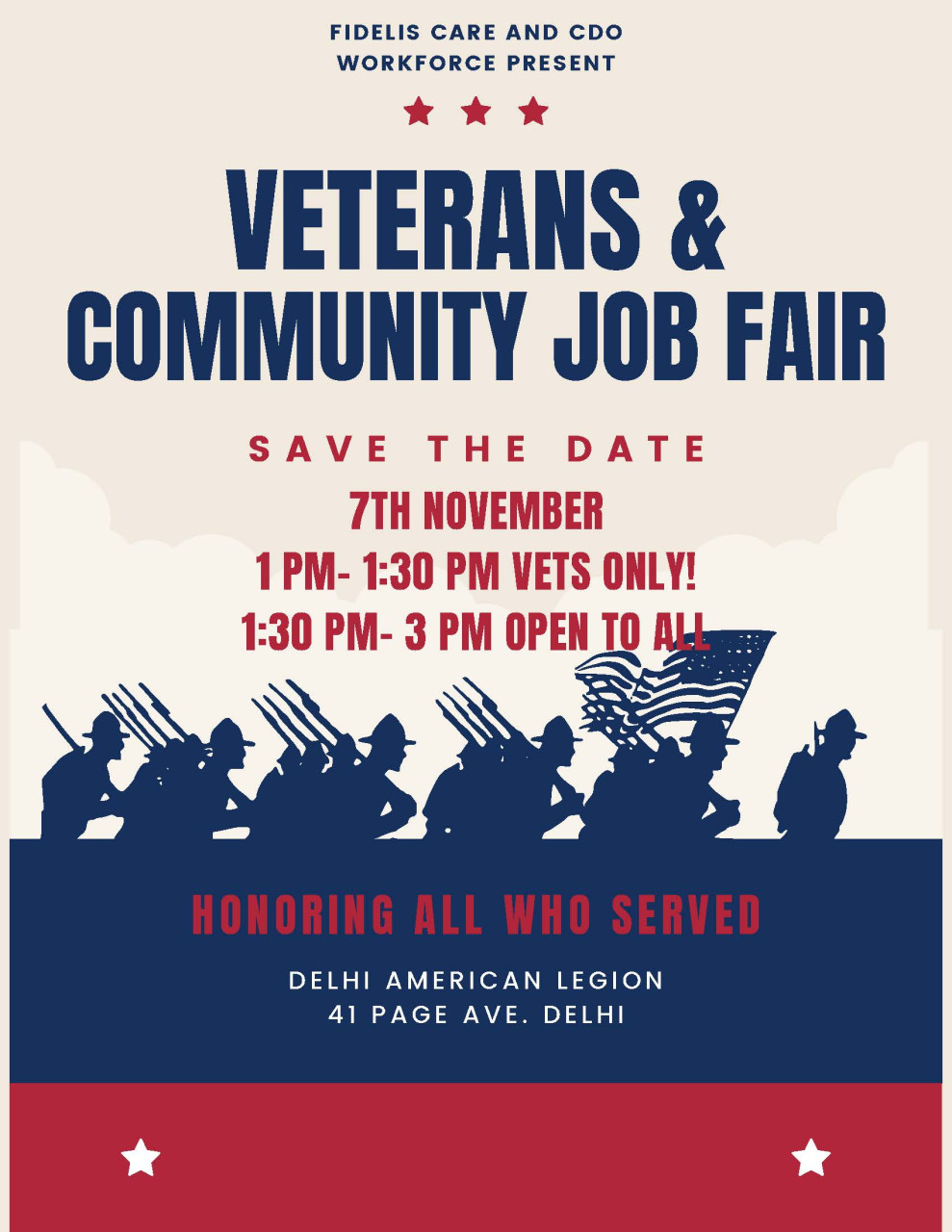 CDO Workforce Veterans and Community Job Fair - November 7, 2024