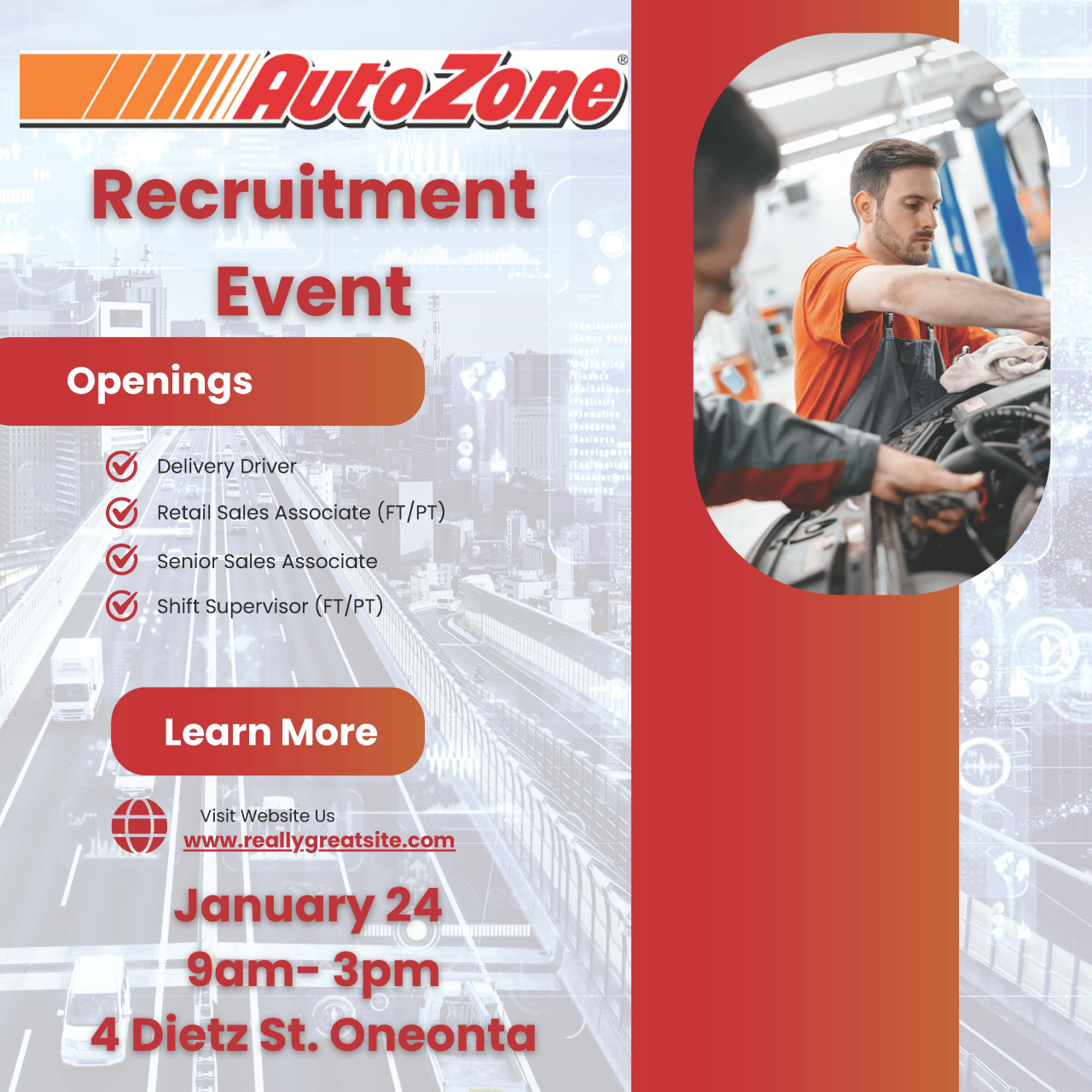 AutoZone Open Interviews January 24, 2025